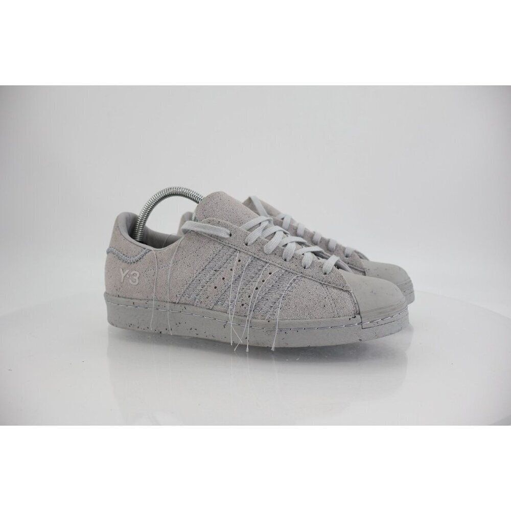 Adidas Y-3 Superstar Clear Onix Sneakers Men’s Size 6.5 Gray Suede